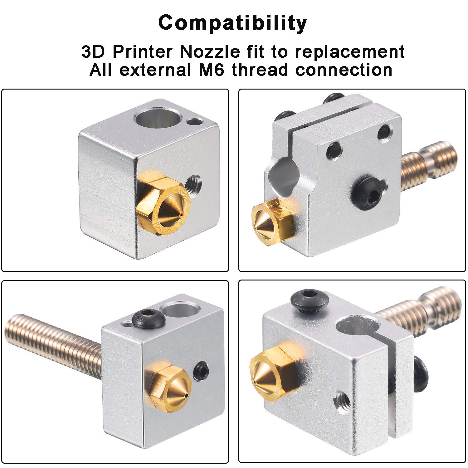0.4mm Brass Nozzles 3D Printer - 3D Printer Nozzle Brass ulasan dan harga