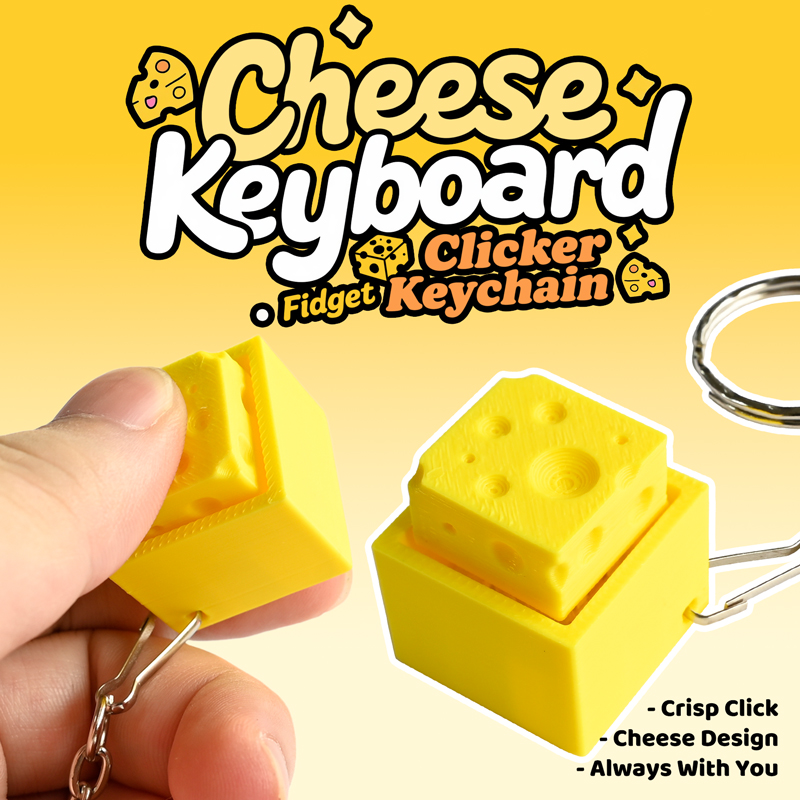 3D Printed Cheesy Key Fidget C - 3D Printing Model ulasan dan harga