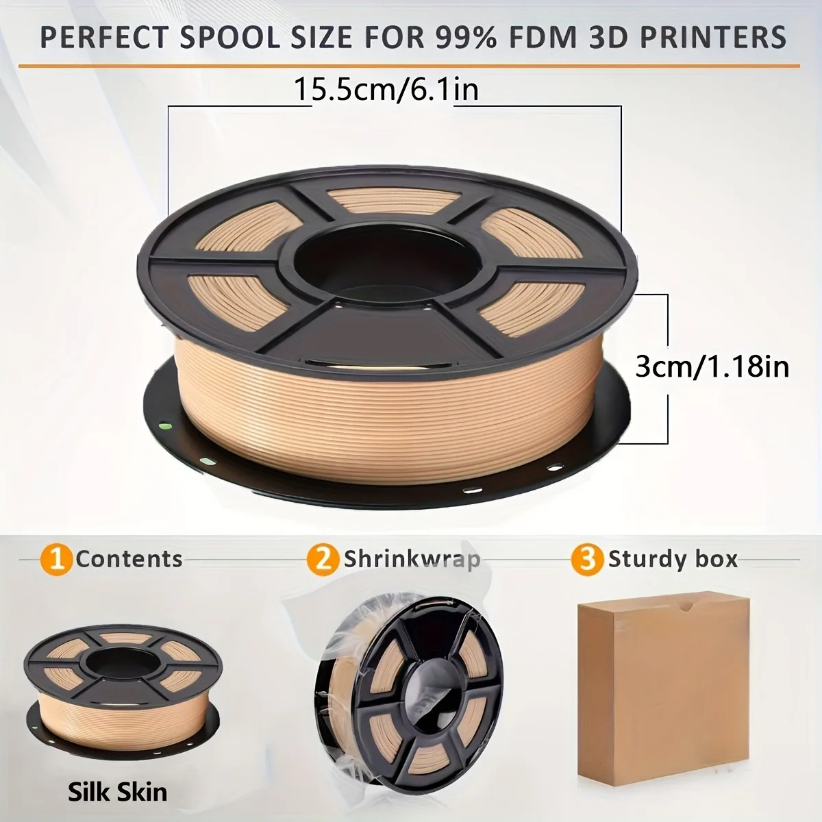 Skin Color PLA Filament 1.75Mm - 3D Printing Labubu ulasan dan harga