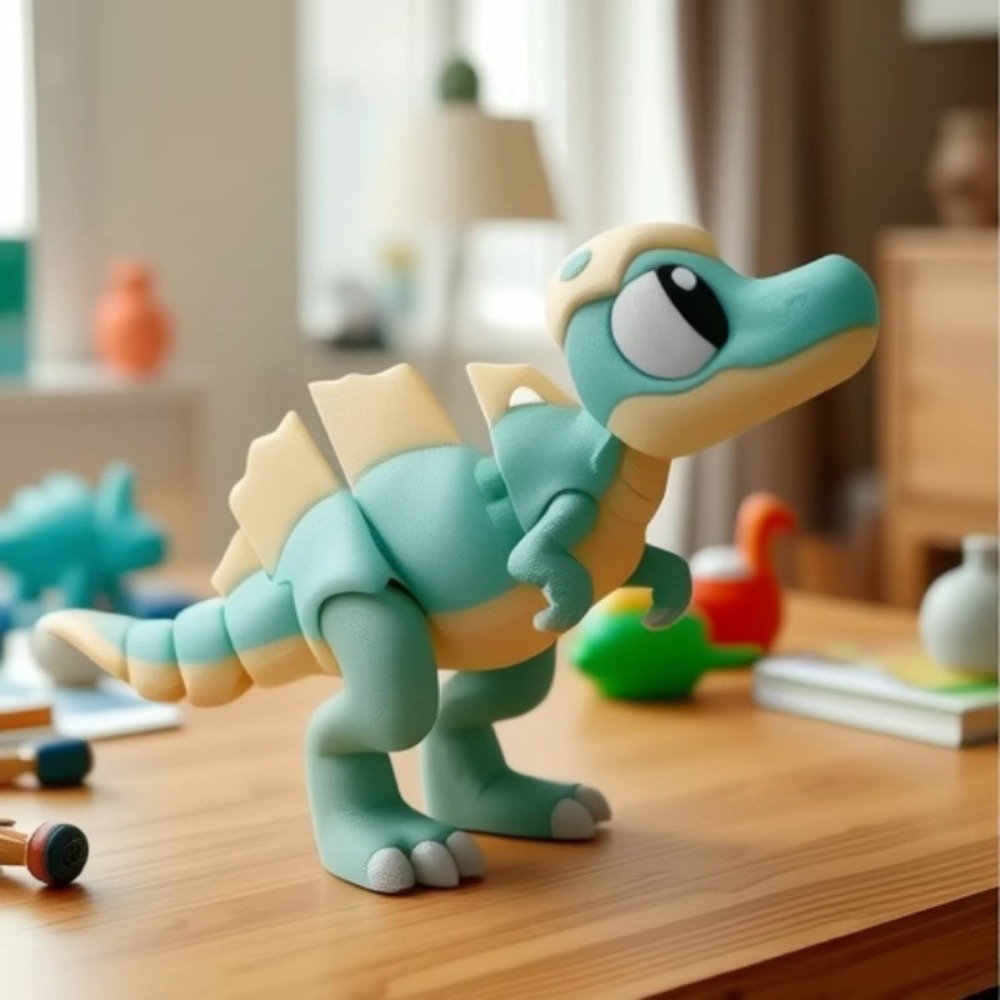 3D Printed Cartoon Tyrannosaur - 3D Printing Household Items ulasan dan harga