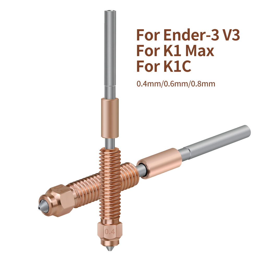 Upgraded For K1C Nozzle All-in - 3D Printer Nozzle Brass ulasan dan harga