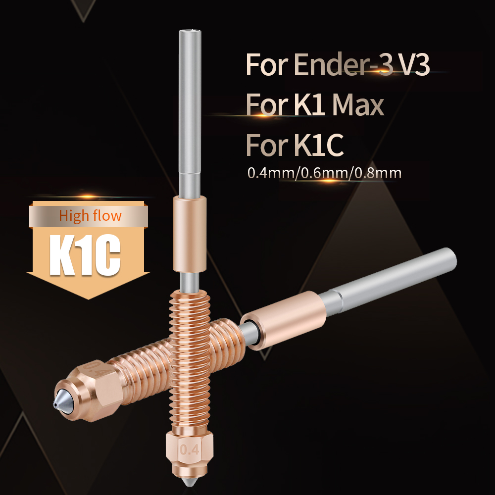 Upgraded For K1C Nozzle All-in - 3D Printer Nozzle Brass ulasan dan harga