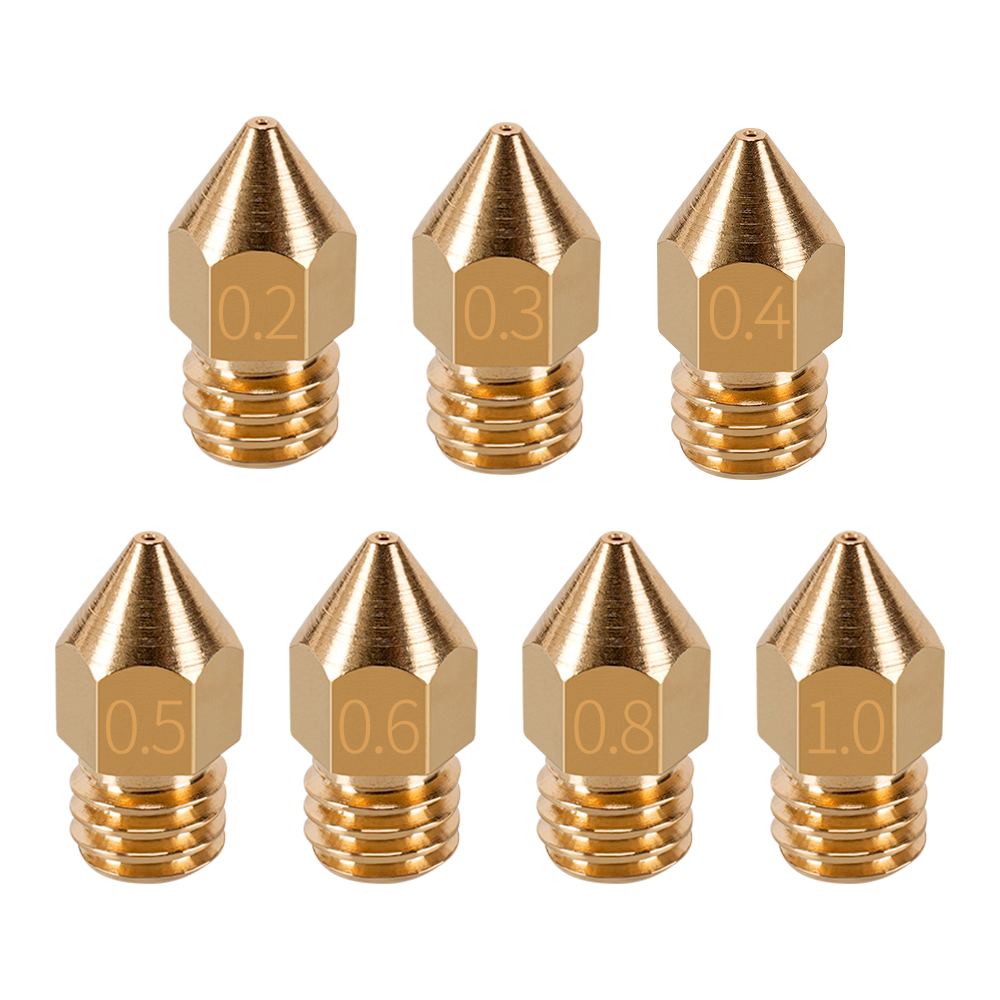 MK7 MK8 Nozzle 0.4mm 0.3mm 0.2 - 3D Printer Nozzle Brass ulasan dan harga