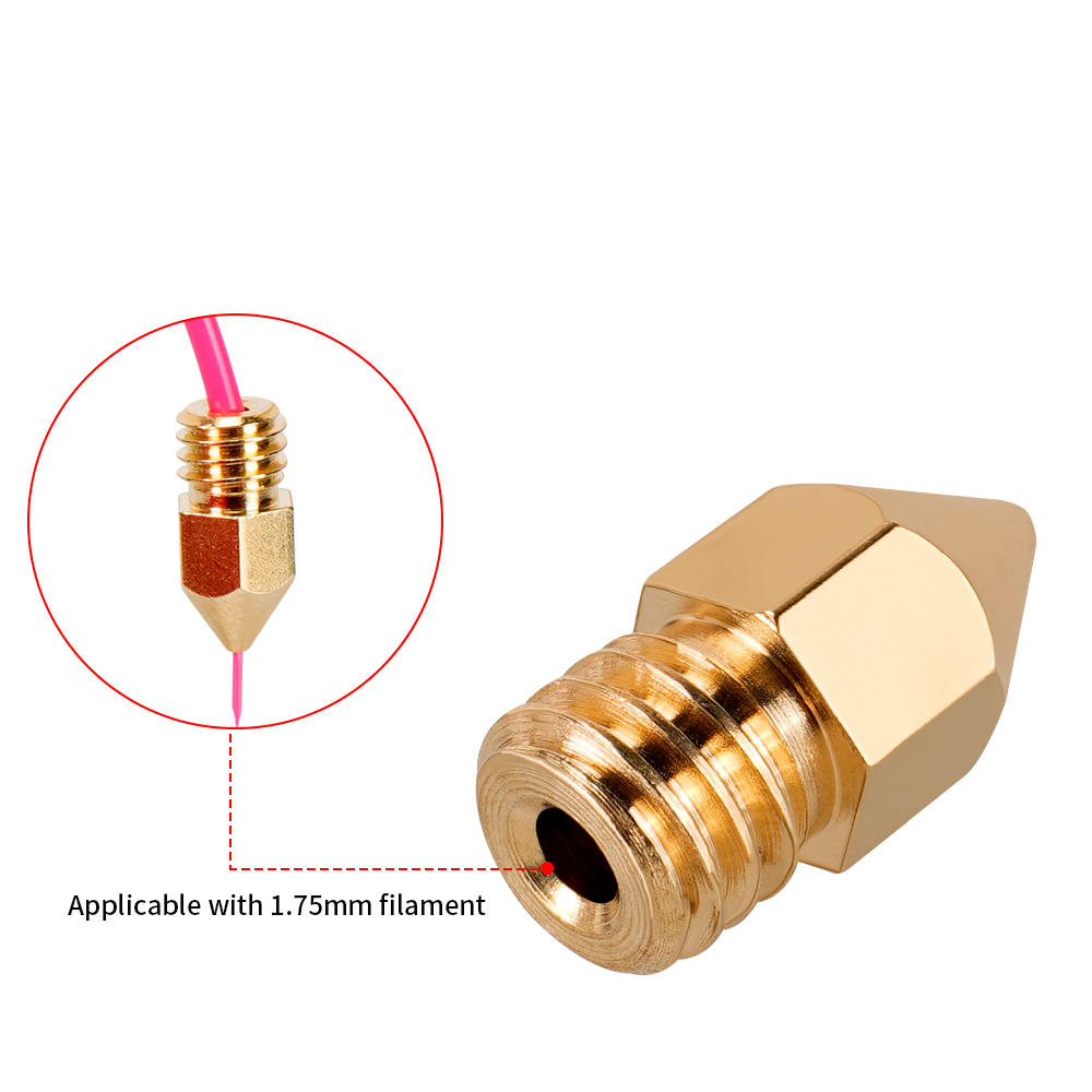 MK7 MK8 Nozzle 0.4mm 0.3mm 0.2 - 3D Printer Nozzle Brass ulasan dan harga