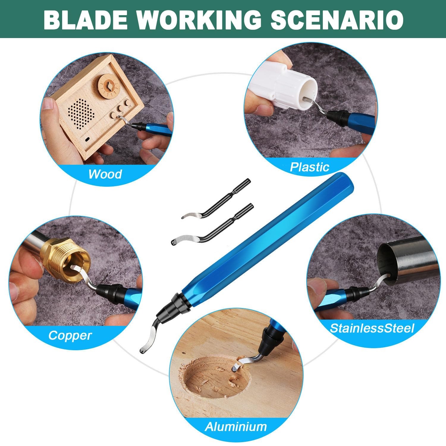 Deburring Tool Set with 11Pcs  - 3D Printing File Free ulasan dan harga