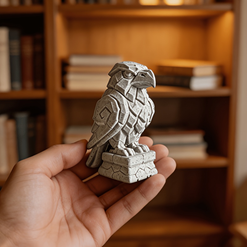 Vintage Stone‑Style Eagle Stat - 3D Printing Eagle ulasan dan harga