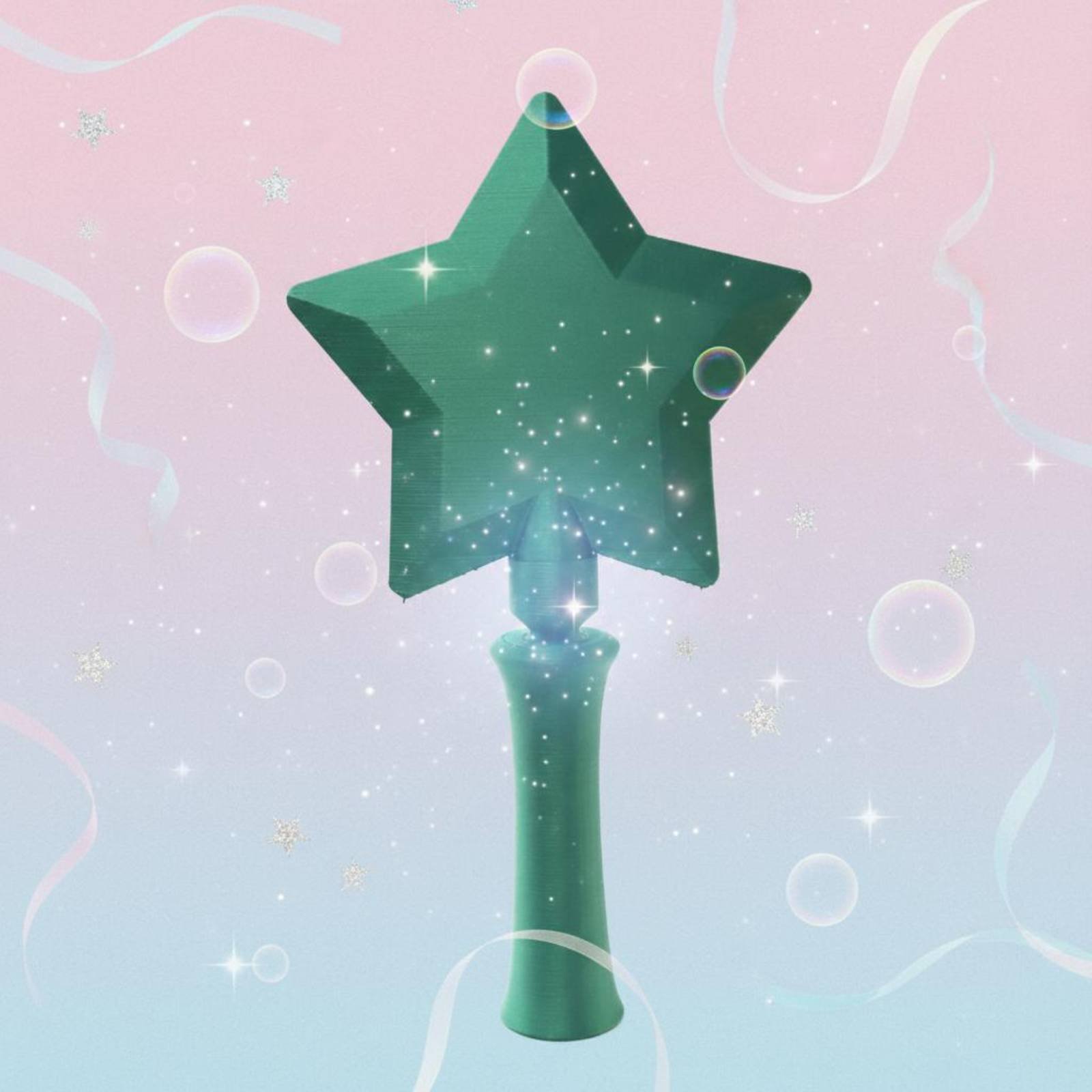 Star Wand Card Holder 3D Print - 3D Printing Card ulasan dan harga