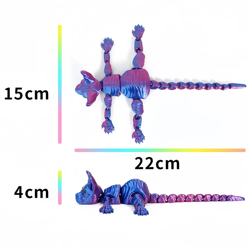 3D Printed Cat Realistic Multi - 3D Printing Household Items ulasan dan harga