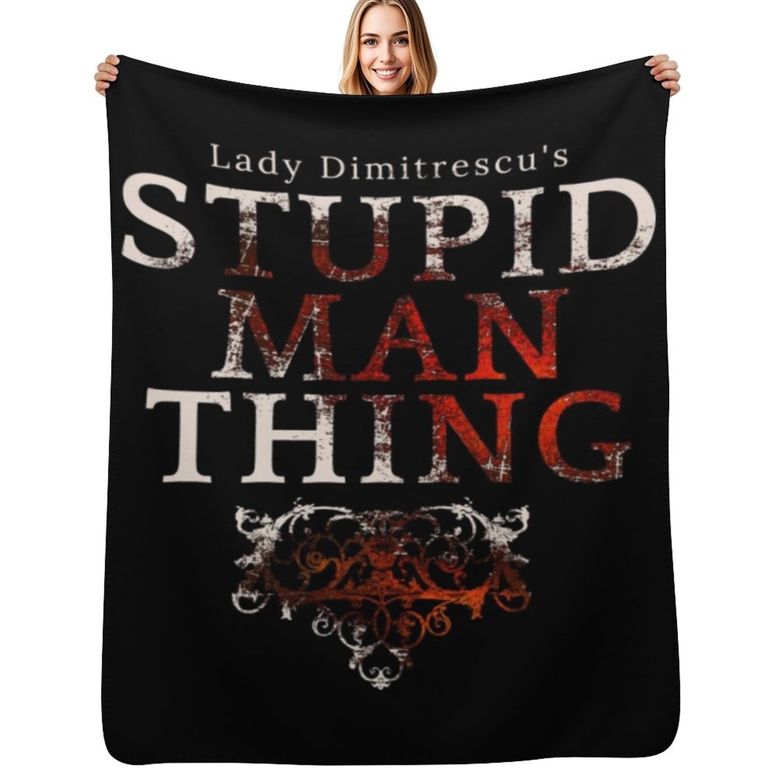 Stupid Man Thing Throw Blanket - 3D Printing Useful Things ulasan dan harga