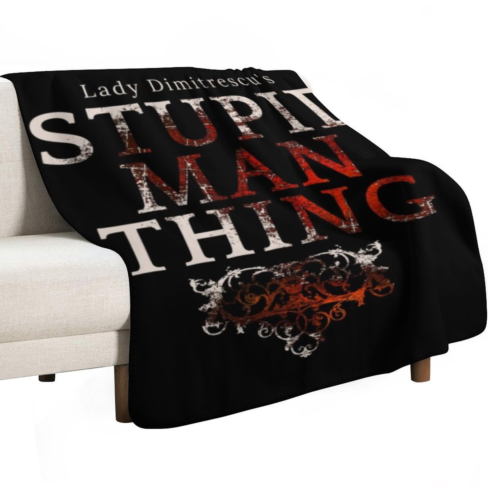Stupid Man Thing Throw Blanket - 3D Printing Useful Things ulasan dan harga