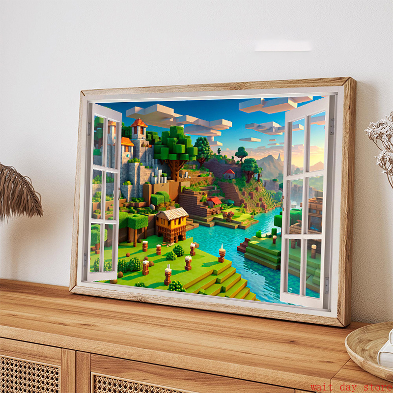 Block Pixel Video Game Landsca - 3D Printing Videos ulasan dan harga
