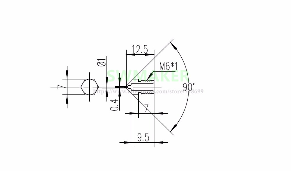 1pcs Ultimaker2 UM2 +Extended  - 3D Printer Nozzle Brass ulasan dan harga