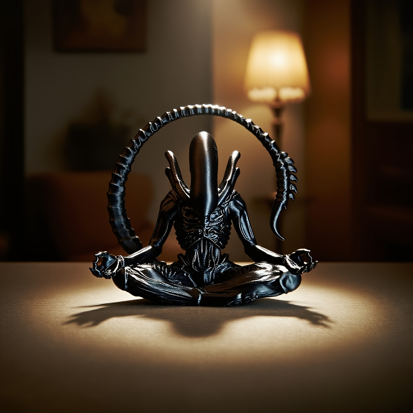 Meditating Alien Figurine 3D P - 3D Printing Household Items ulasan dan harga