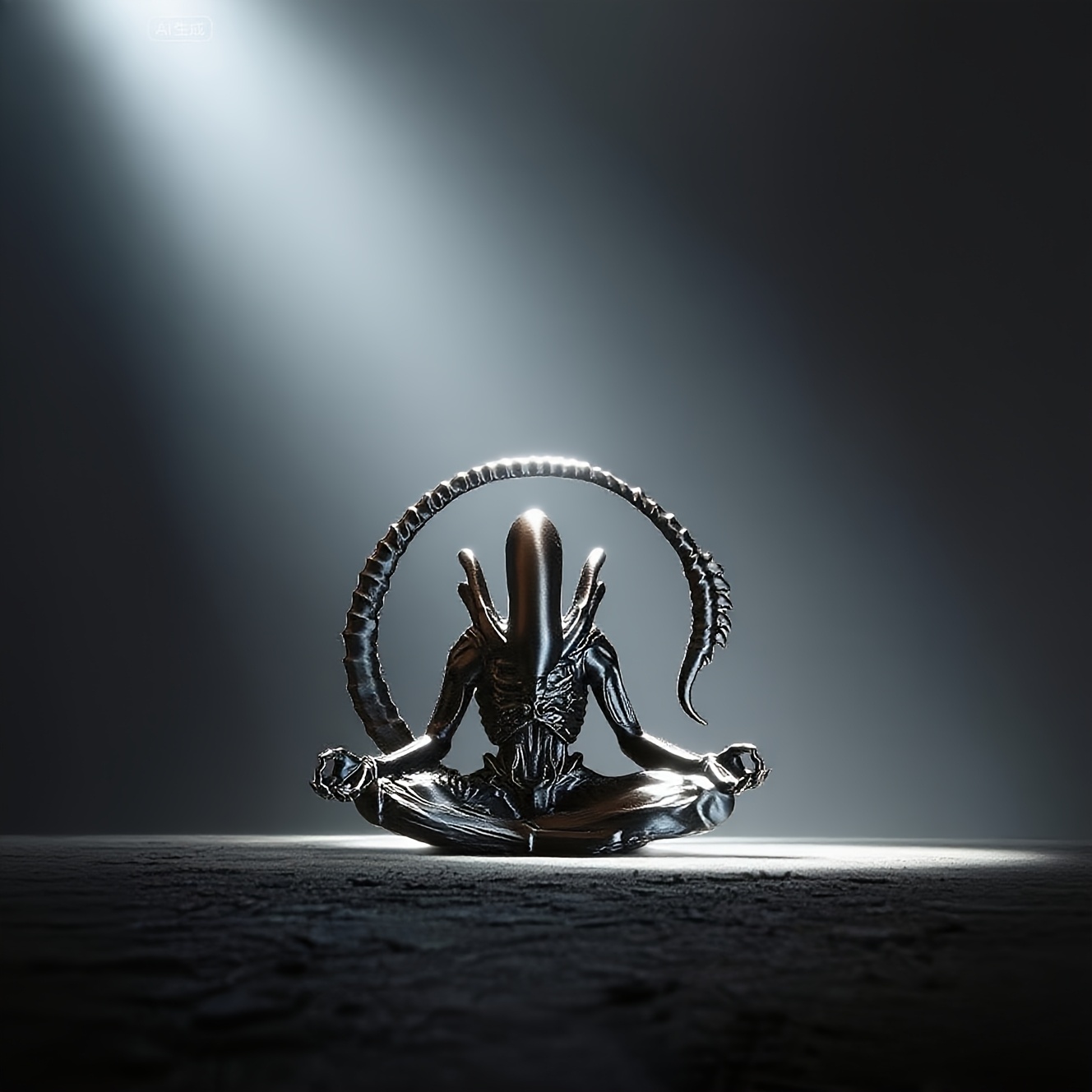 Meditating Alien Figurine 3D P - 3D Printing Household Items ulasan dan harga