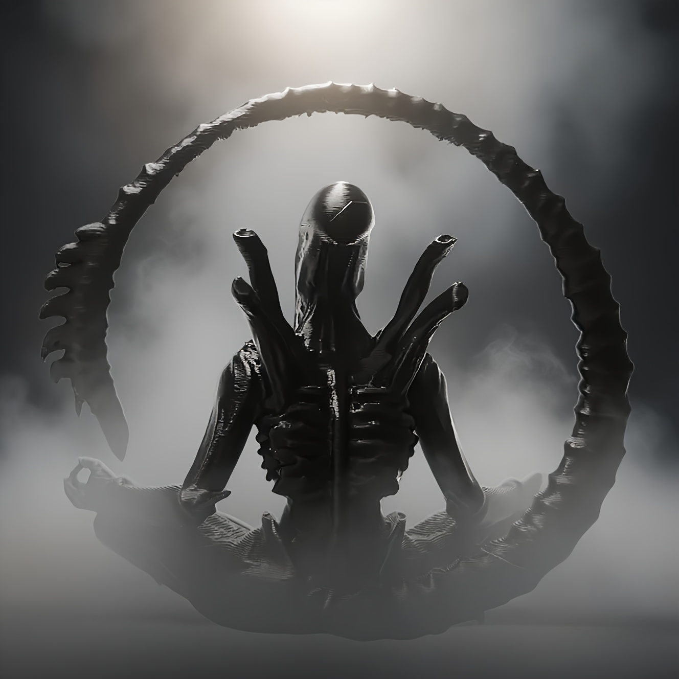 Meditating Alien Figurine 3D P - 3D Printing Household Items ulasan dan harga
