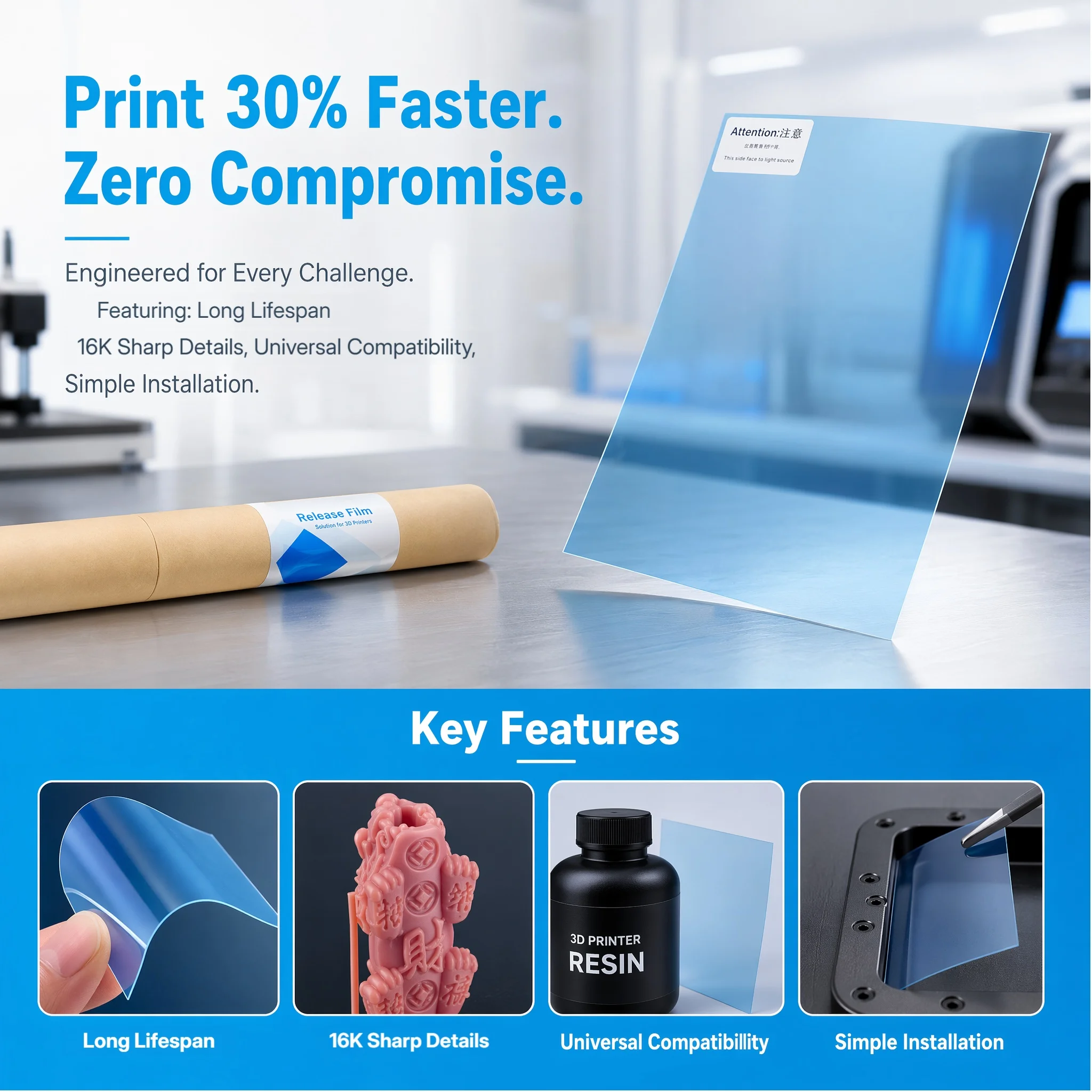 High Speed ACF Release Film Fo - 3D Printing House Machine ulasan dan harga