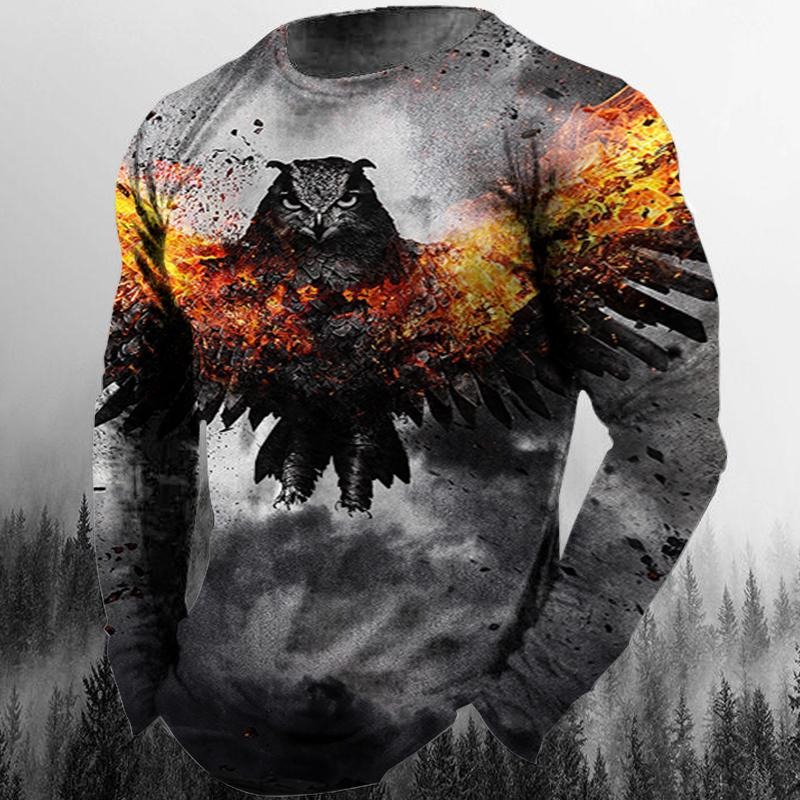 Cool Eagle T-shirts 3D Print P - 3D Printing Eagle ulasan dan harga