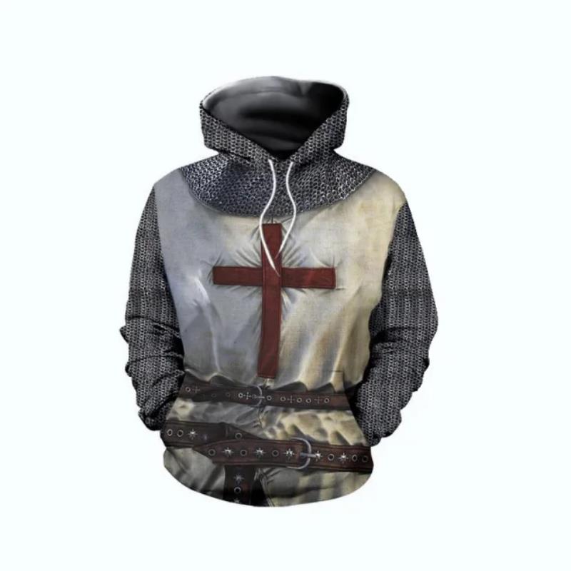 Knights Templar Armor Hoodies  - 3D Printing Knight Armor ulasan dan harga