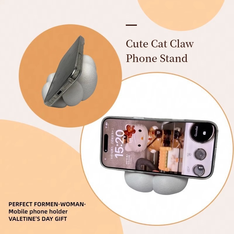 Cute Cat Paw Phone Stand, 3D P - 3D Printing Videos ulasan dan harga